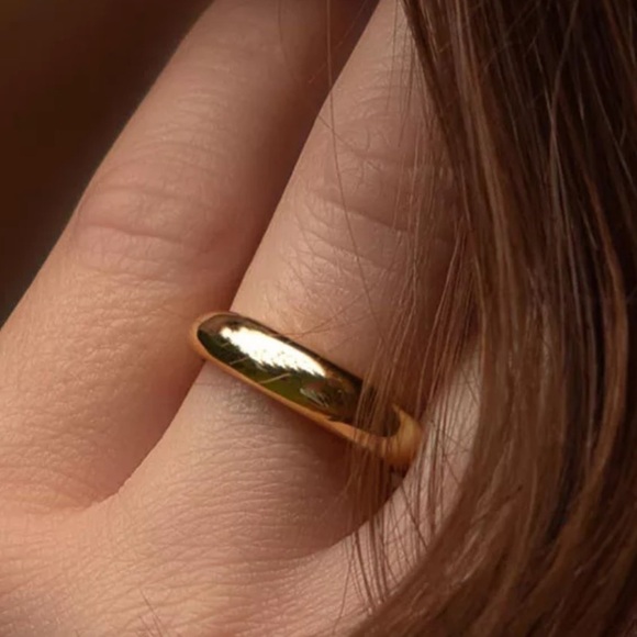 𝅺copy - 💎NEW 18k Gold/ 925 Sterling Silver Minimalist Ring - Picture 4 of 8